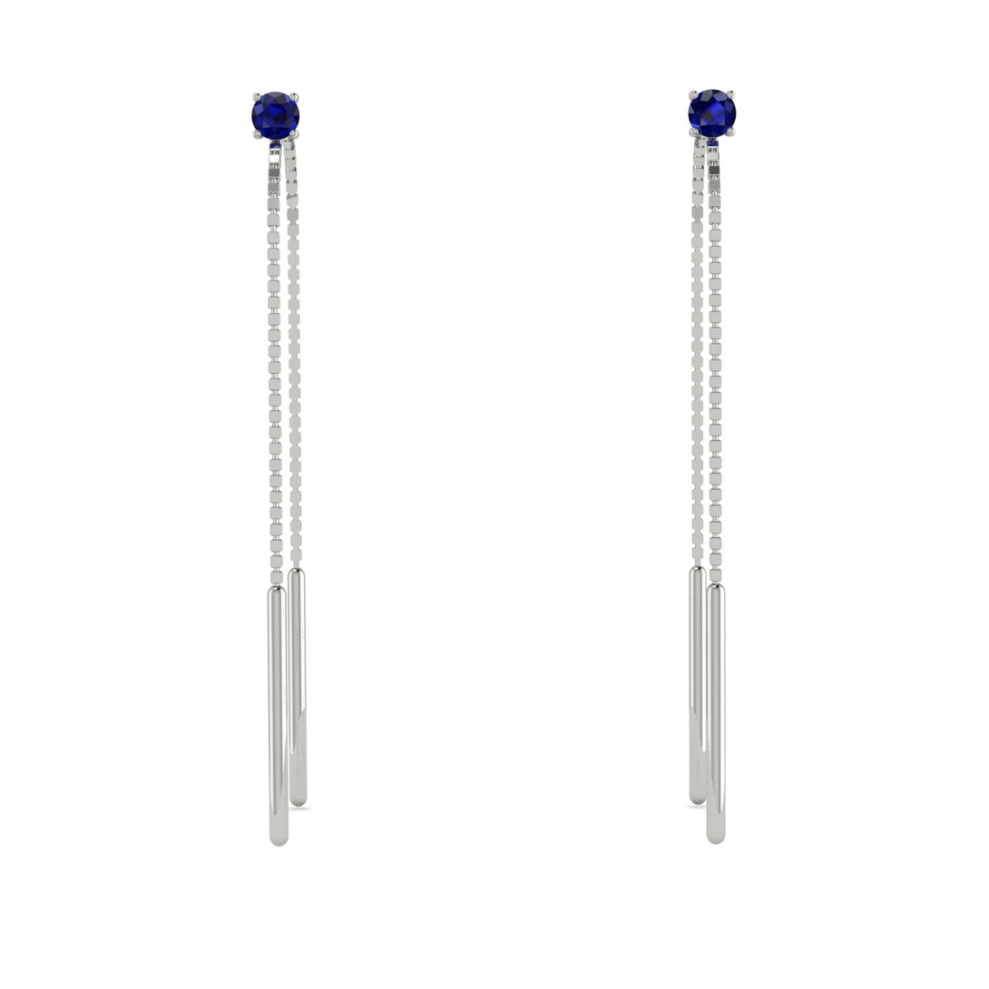 Hanging Sapphire Earrings - Alaia No. 15