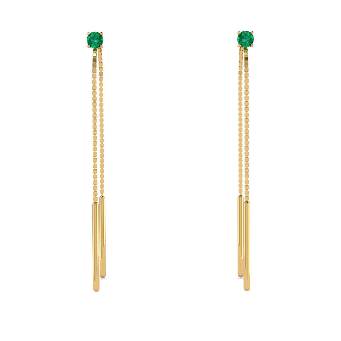 Hanging Emerald Earrings - Alaia No. 4