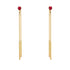 Hanging Ruby Earrings - Alaia No. 10 image 1
