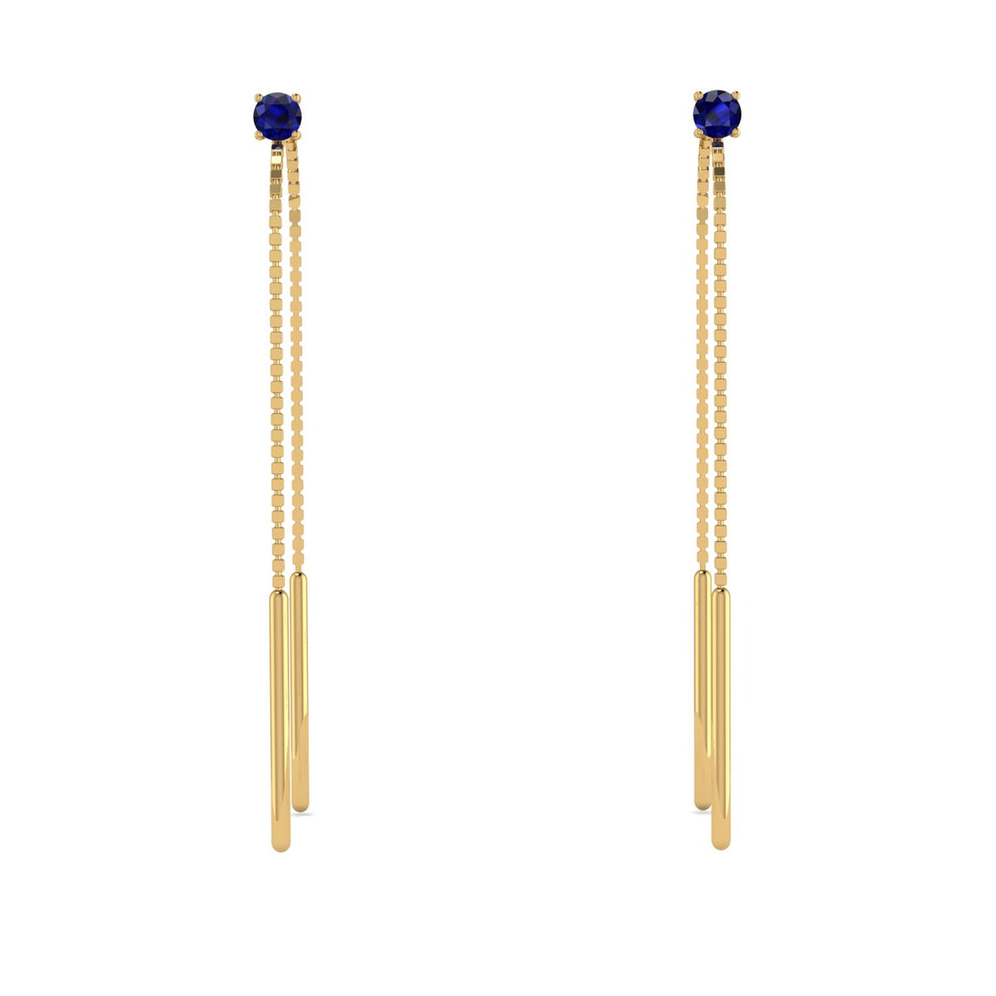 Hanging Sapphire Earrings - Alaia No. 13