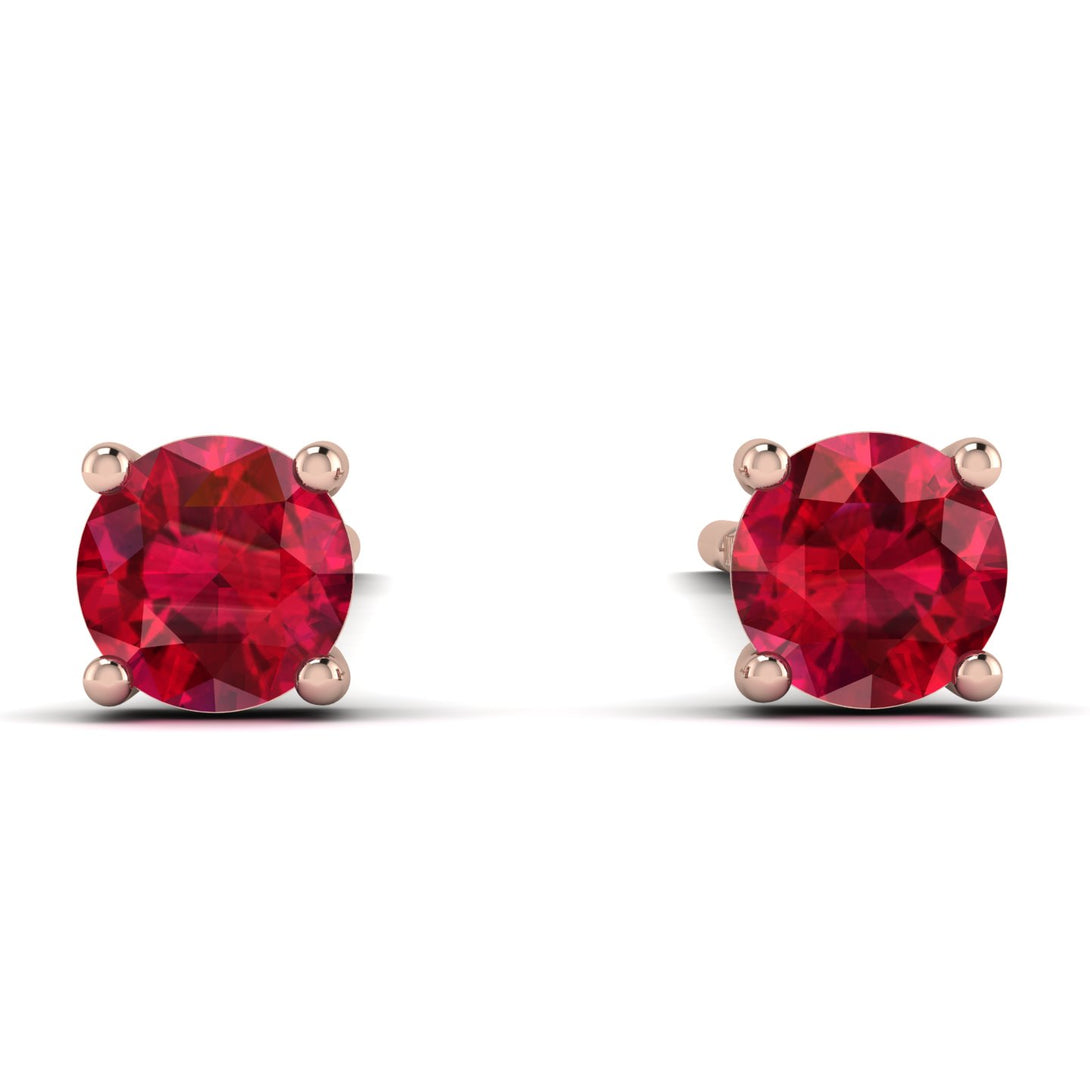 Hanging Ruby Earrings - Milani No. 11