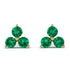 Minimalist Emerald Stud Earrings - Jillian No. 4 image 1