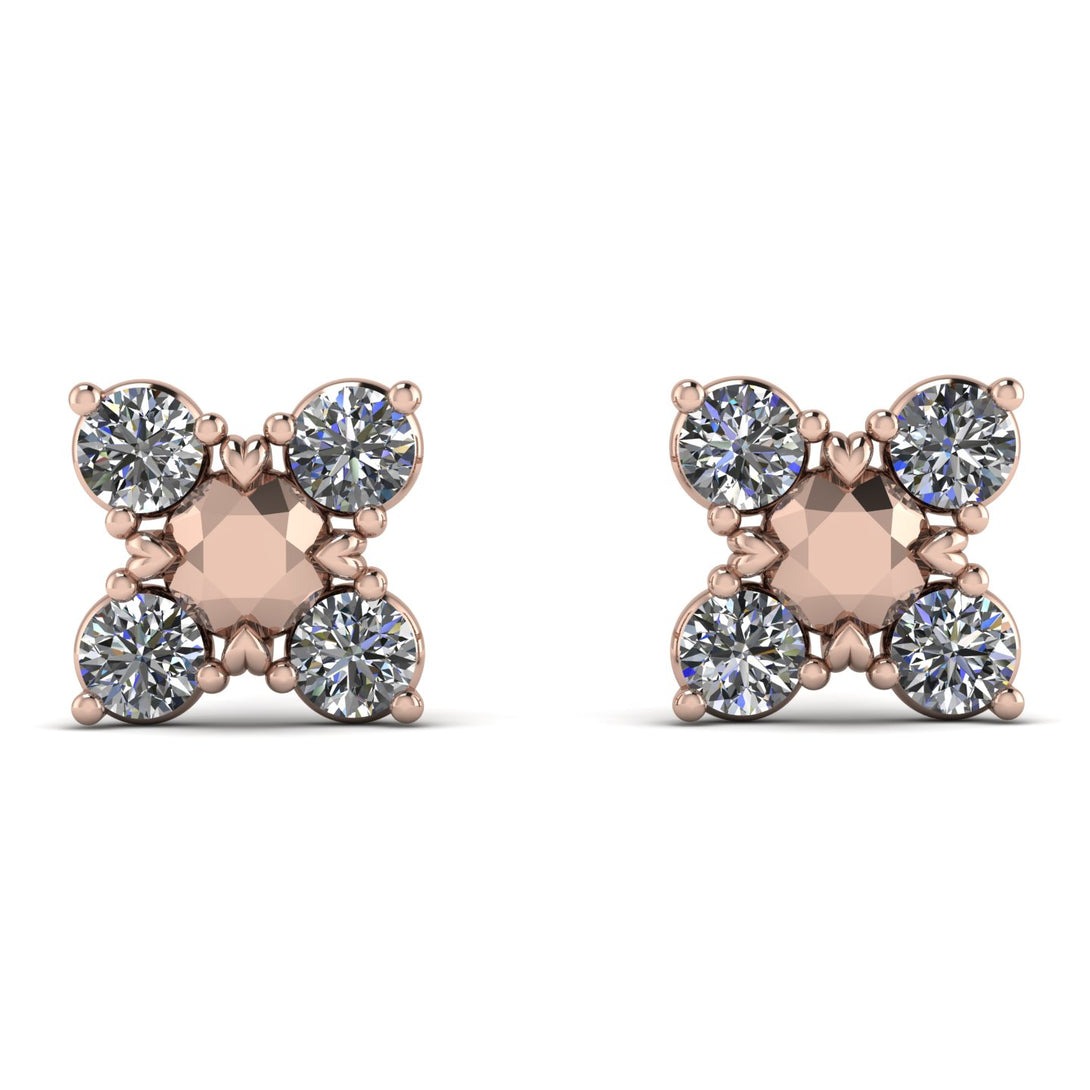 Geometricdiamond Earrings Golden Diamond - Jayda No. 2