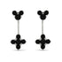 Hanging Black Diamond Compass Earrings - Brittany No. 39 image 1