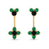 Hanging Black Diamond Compass Earrings - Brittany No. 22 image 1