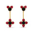 Hanging Black Diamond Compass Earrings - Brittany No. 52 image 1