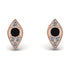 Milgrain Marquise Black Diamond Earrings - Faye No. 8 image 1