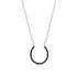Horseshoe Black Diamond Necklace - Amira No. 8 image 1
