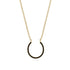 Horseshoe Black Diamond Necklace - Amira No. 7 image 1