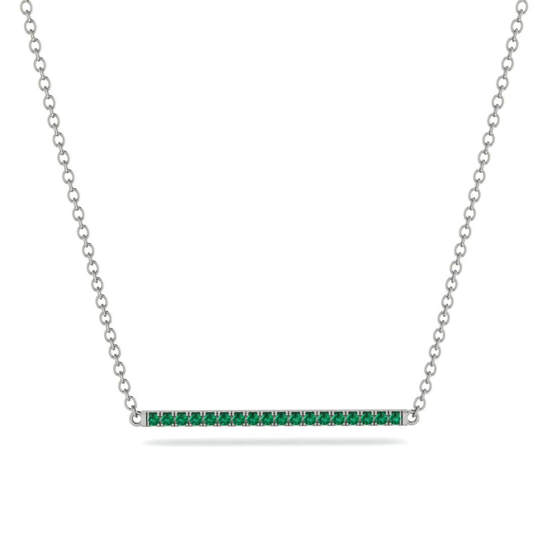 Long Line Emerald Necklace - Giselle No. 6