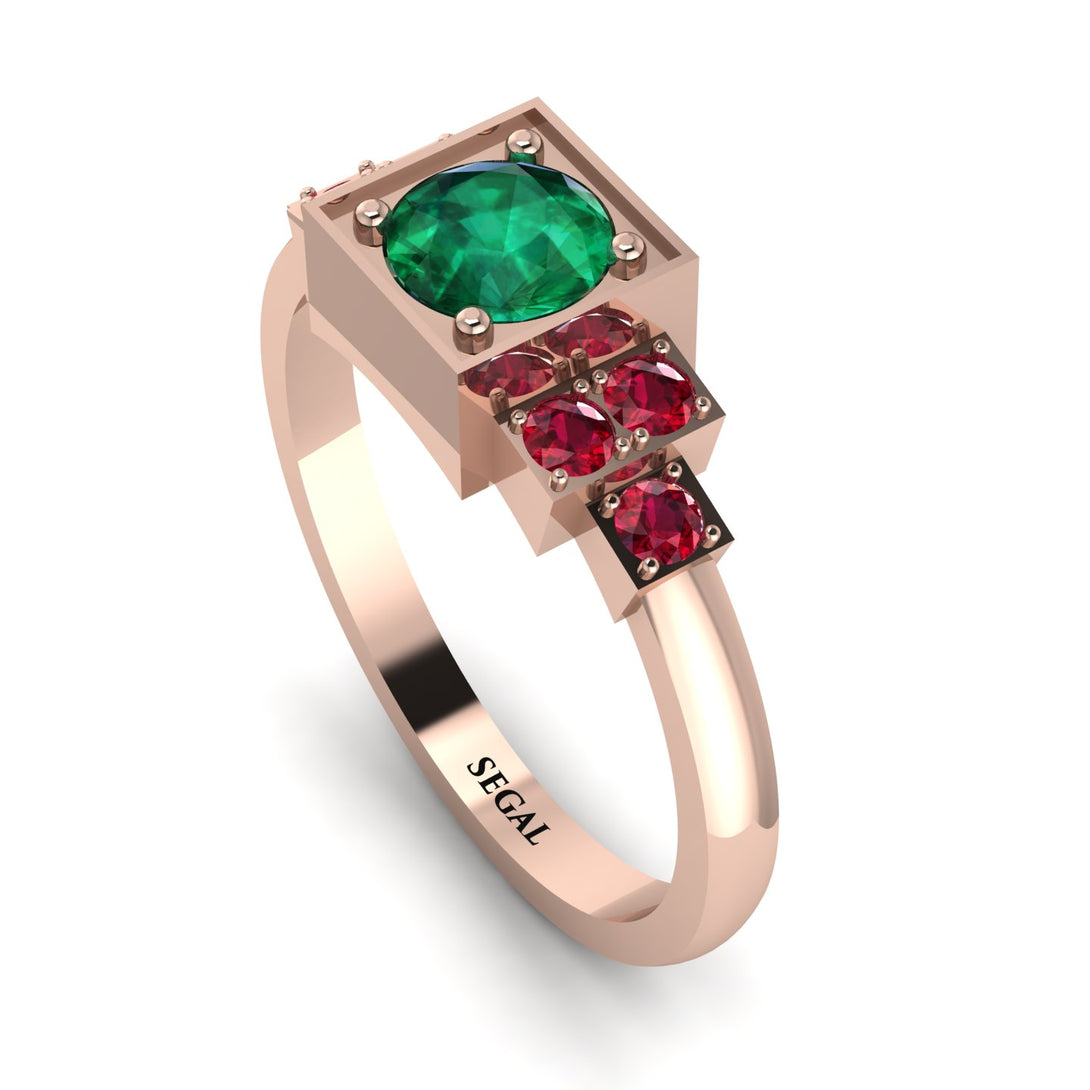 Square Emerald Engagement Ring - Samara No. 50