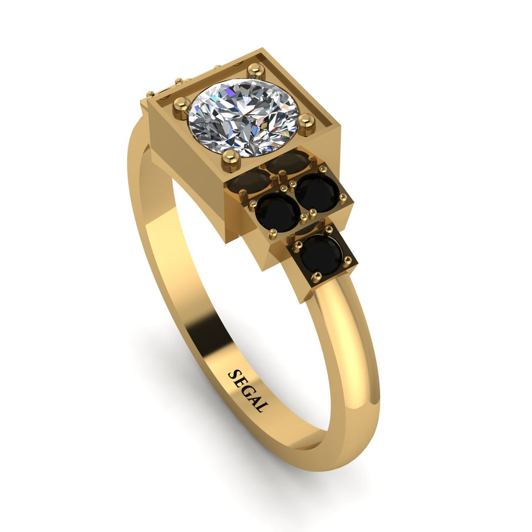 Square Diamond Engagement Ring - Samara No. 31