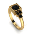 Square Black Diamond Engagement Ring - Samara No. 37 image 1