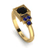 Square Black Diamond Engagement Ring - Samara No. 67 image 1
