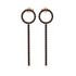 Hanging Circle Black Diamond Earrings - Lilah No. 8 image 1