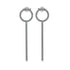 Hanging Circle Diamond Earrings - Lilah No. 3 image 1