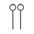 Hanging Circle Black Diamond Earrings - Lilah No. 9 image 1