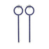 Hanging Circle Sapphire Earrings - Lilah No. 15 image 1
