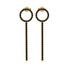 Hanging Circle Black Diamond Earrings - Lilah No. 7 image 1