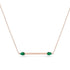 Minimalist Pear Emerald Necklace - Melissa No. 5 image 1