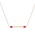 Minimalist Pear Ruby Necklace - Melissa No. 11 image 1
