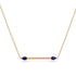 Minimalist Pear Sapphire Necklace - Melissa No. 13 image 1