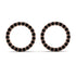 Circle Stud Black Diamond Earring - Lucille No. 8 image 1