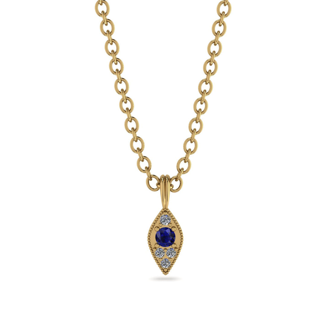 Milgrain Diamond Necklace - Jessie No. 13
