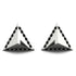 Triangle Black Diamond Earrings Geometrical - Milan No. 9 image 1