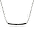 Gold Black Diamond Necklace Bar - Lilyana No. 9 image 1