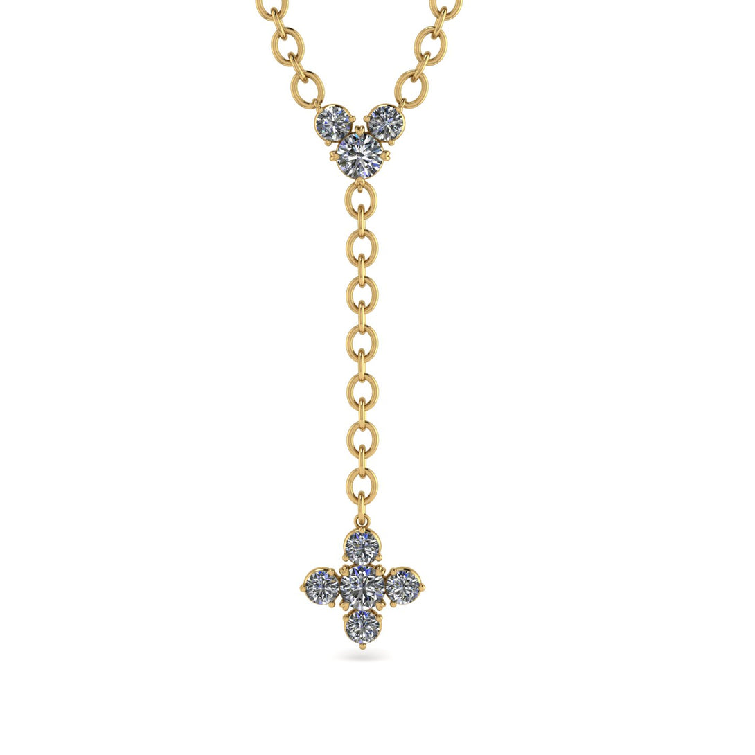 Tie Diamond Necklace Compass - Julissa No. 1