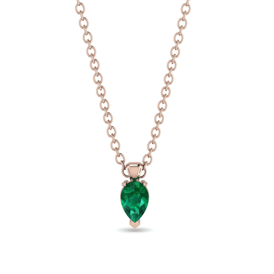 Pear Emerald Pendant - Logan No. 5