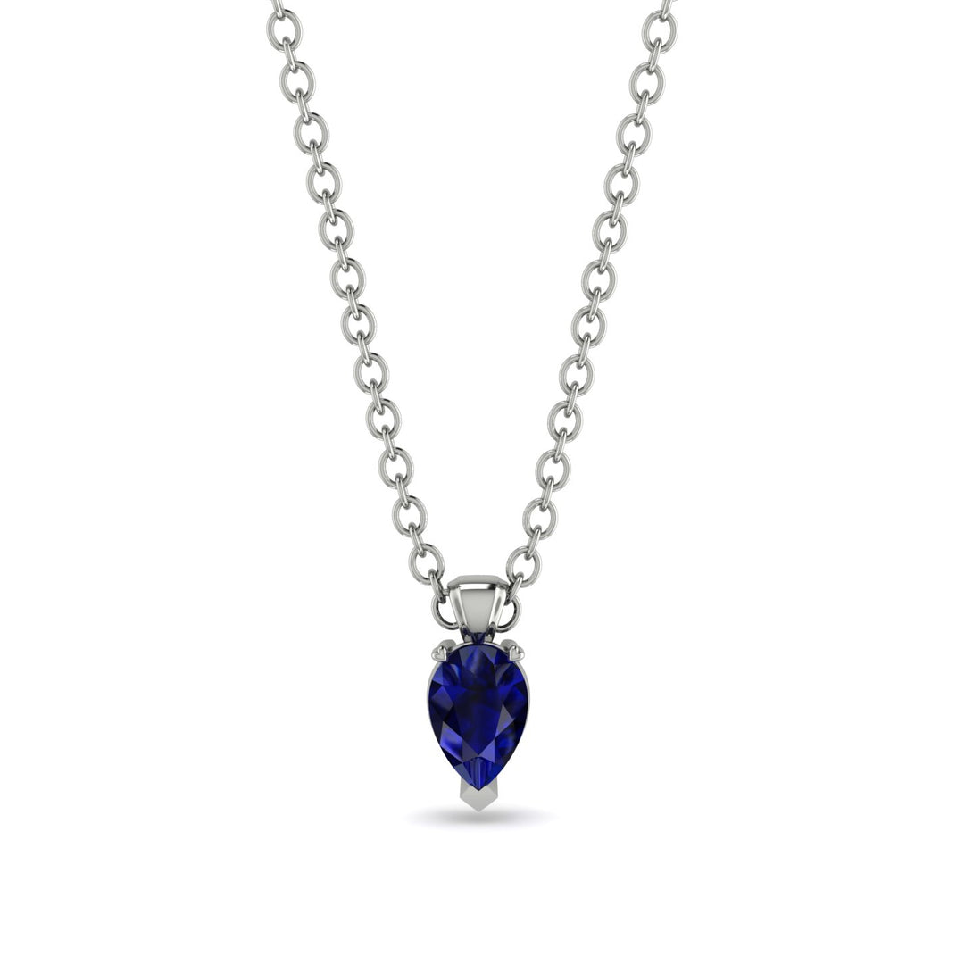 Pear Sapphire Pendant - Logan No. 15