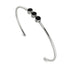 3 Stone Black Diamond Bracelet - Eileen No. 9 image 1