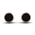 Bezel Stud Black Diamond Earrings - Royal No. 8 image 1