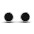 One Earring Bezel Stud Black Diamond Earrings - Royal No. 9 image 1