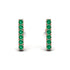 Geometrical Gold Bar Emerald Earrings - Bonnie No. 5 image 1