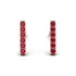 Geometrical Gold Bar Ruby Earrings - Bonnie No. 11 image 1