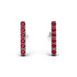 Geometrical Gold Bar Ruby Earrings - Bonnie No. 12 image 1