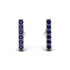 Geometrical Gold Bar Sapphire Earrings - Bonnie No. 15 image 1