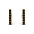 Geometrical Gold Bar Black Diamond Earrings - Bonnie No. 7 image 1