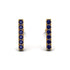 Geometrical Gold Bar Sapphire Earrings - Bonnie No. 13 image 1