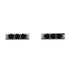 3 Black Diamonds Stud Earrings - Mina No. 9 image 1