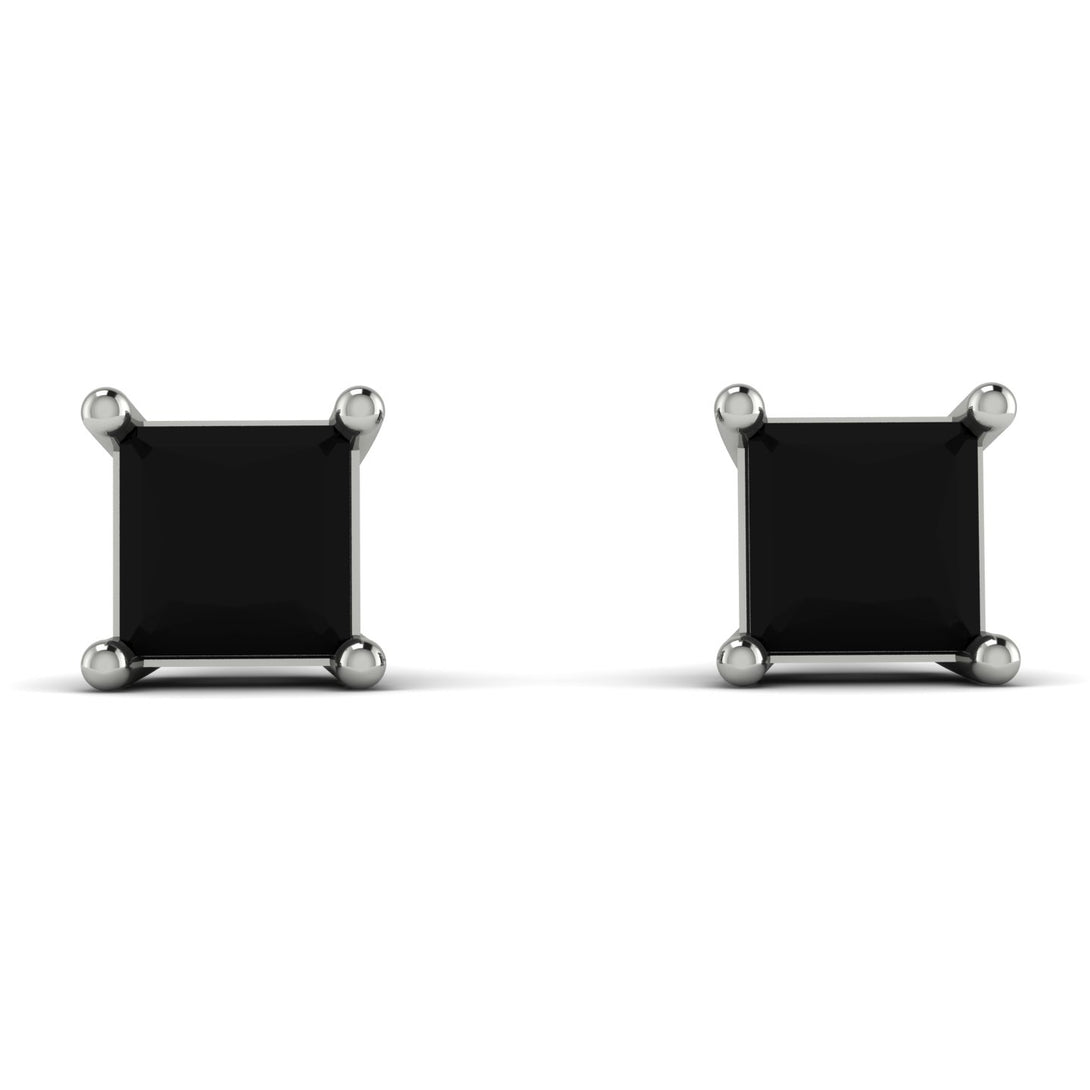 Princess Cut Stud Earrings - Kenia No. 9