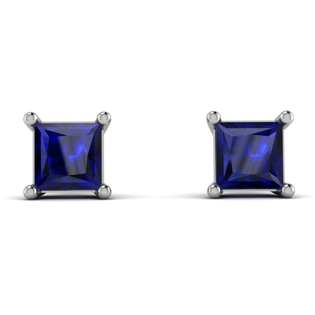Princess Cut Stud Earrings - Kenia No. 15