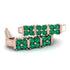 Emerald Minimalist Earrings - Elliot No. 5 image 1