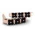 Black Diamond Minimalist Earrings - Elliot No. 8 image 1