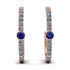 Hoop Sapphire Earrings Micro Pave - Ansley No. 14 image 1