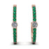 Hoop Diamond Earrings Micro Pave - Ansley No. 17 image 1