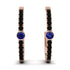 Hoop Sapphire Earrings Micro Pave - Ansley No. 44 image 1